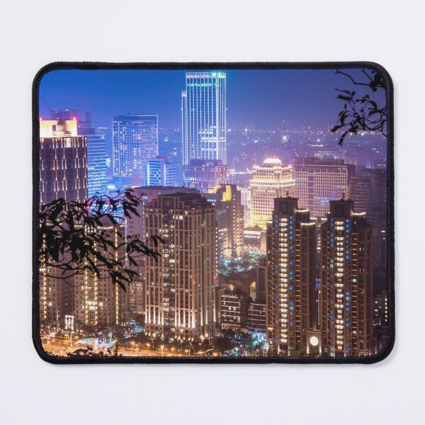 Item preview, Night view of city skyscrapers in the Xinyi district of Taipei designed and sold by WorldScenery.