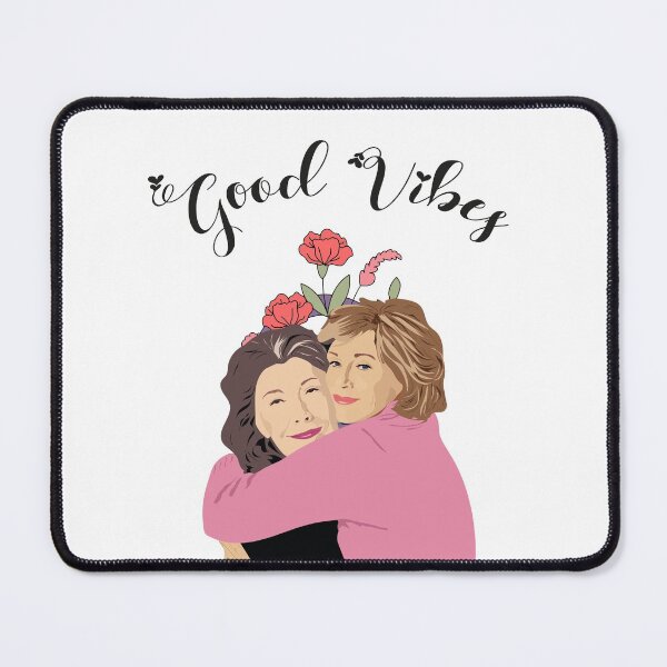 Item preview, Grace and Frankie Good Vibes Flower designed and sold by SparrowLag.