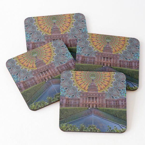 Item preview, Austin State Capitol with Rainbow Mandala Sky designed and sold by Warren Paul Harris.