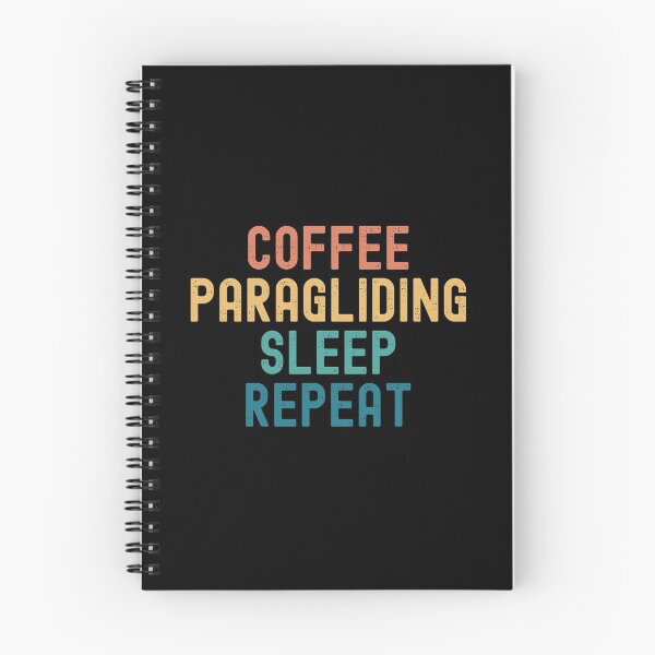 Item preview, Coffee Paragliding Sleep Repeat - Funny Paragliding & Coffee Gift designed and sold by kindxinn.
