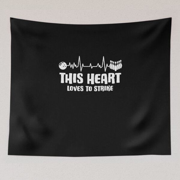 Item preview, Striking Bowling Heartbeat For A Pin Bowler Alley Lover designed and sold by Nessshirts.