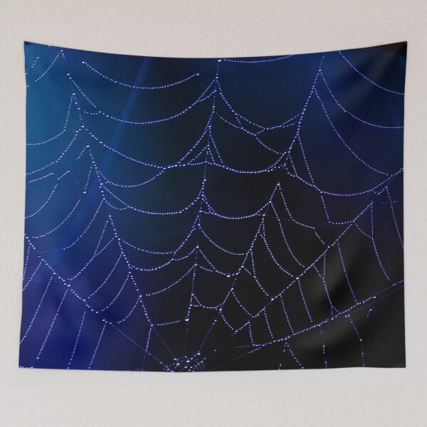 Item preview, Blue real spider web designed and sold by Zip-Zup.