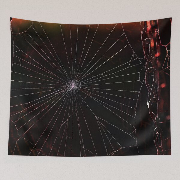 Item preview, Red black real spider web designed and sold by Zip-Zup.