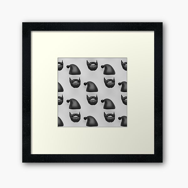 Item preview, Black and White Santa Claus designed and sold by XyzYzxZxyStudio.