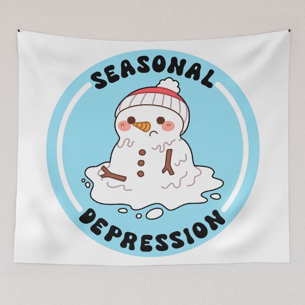 Item preview, Melting Snowman - Seasonal Depression designed and sold by MadeByBeata.