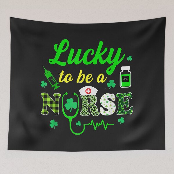 Item preview, Lucky To Be A Nurse Irish Nurse St Patricks Day Vaccinated designed and sold by JeffreyMCombs.