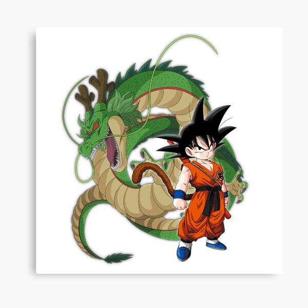 Lienzo «Son Goku y Shenlong - Dragon Ball» de YourPopZone | Redbubble
