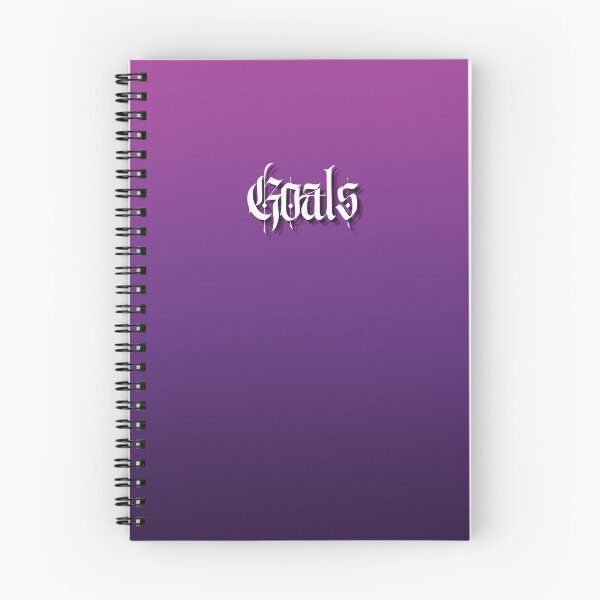 Item preview, Purple Gradient Goals Diary designed and sold by Ninjakandy.