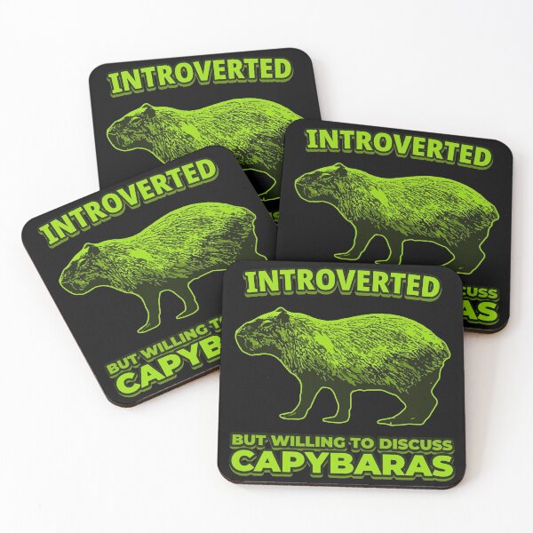 Item preview, Introverted, but willing to discuss capybaras designed and sold by LewisRichie.