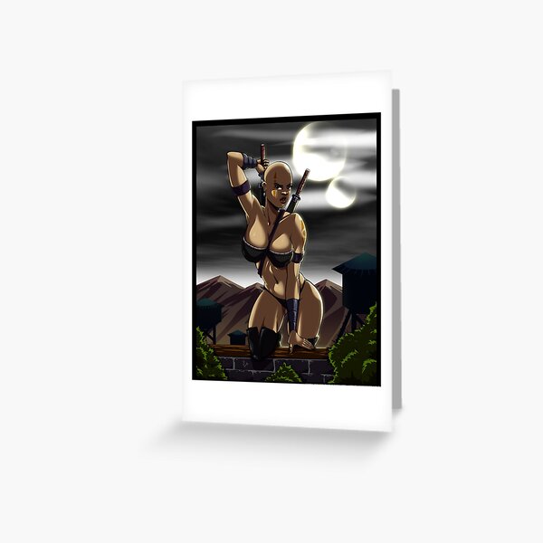 Moon Stalker Greeting Card