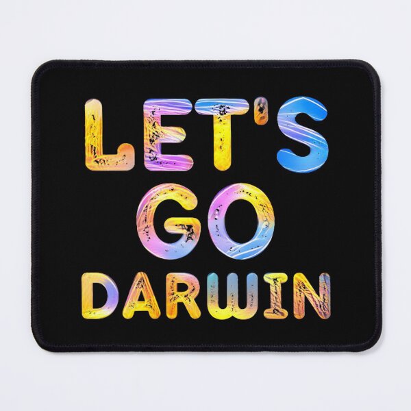 Artikelvorschau, Lass uns gehen Darwin Pastel Distressed Lustiger Spruch entworfen und verkauft von RGRamsey.