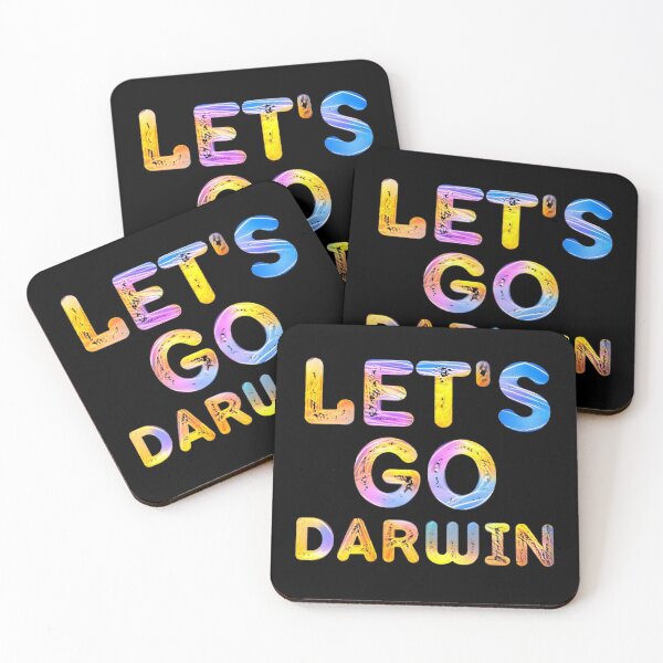 Item preview, Let's Go Darwin Pastel Distressed Funny Saying designed and sold by RGRamsey.