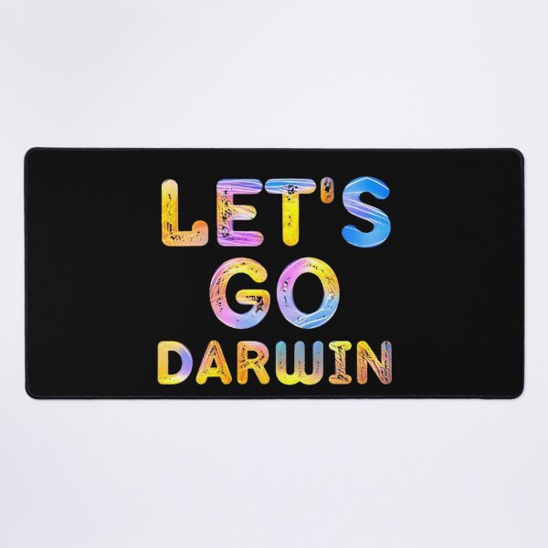 Item preview, Let's Go Darwin Pastel Distressed Funny Saying designed and sold by RGRamsey.