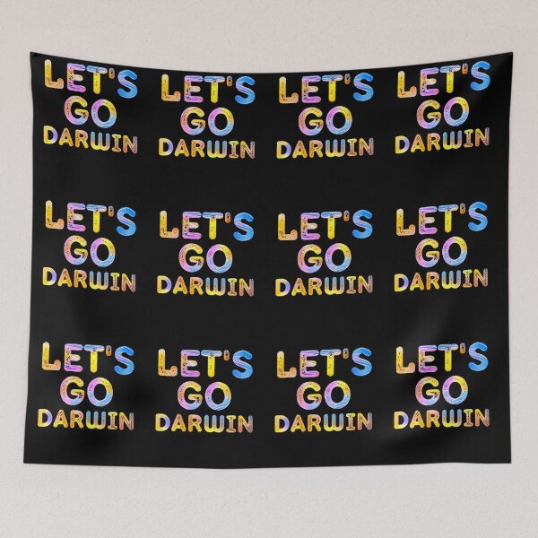 Item preview, Let's Go Darwin Pastel Distressed Funny Saying designed and sold by RGRamsey.