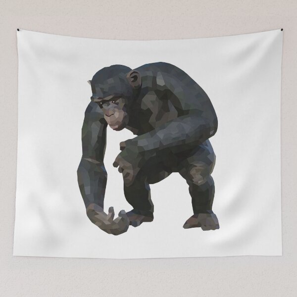 Item preview, chimpanzee-Polygonal animals designed and sold by Hartics.