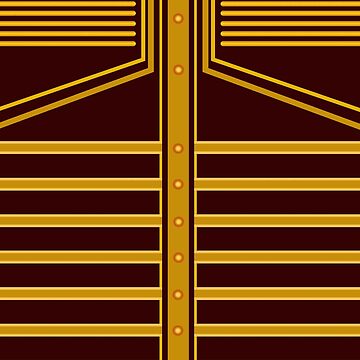 Artwork thumbnail, Stripe Art - Gold Color by vkdezine