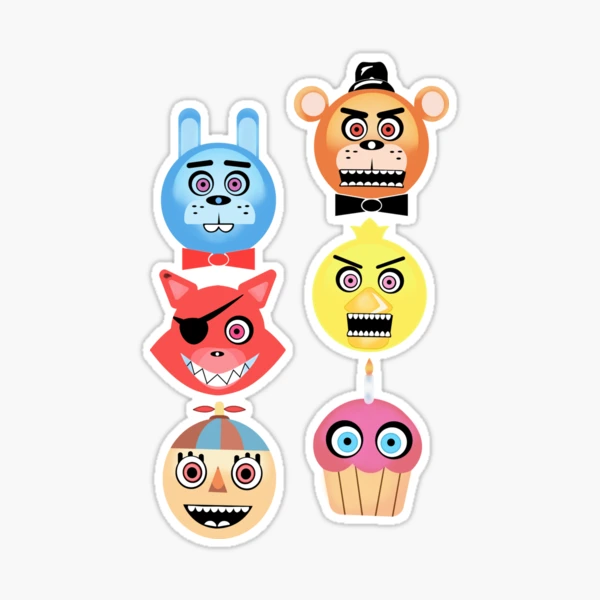 Five Nights at Freddy's 2 - FNAF Characters Sticker for Sale by