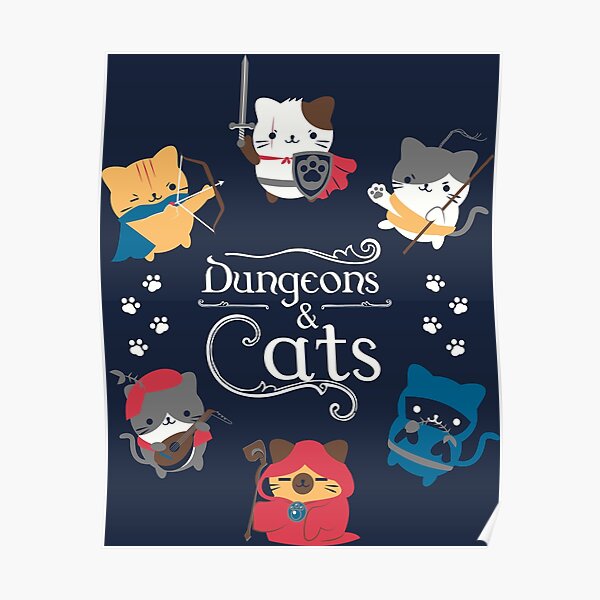 Dungeons and Cats Poster