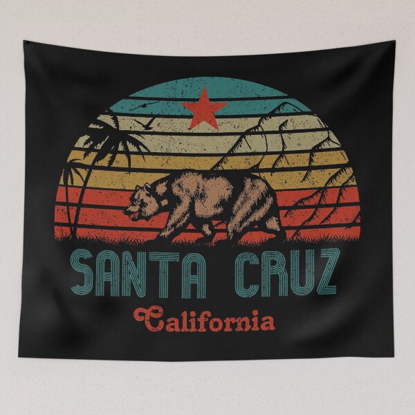 Item preview, Santa Cruz - California state,retro bear design designed and sold by JakubkoJunak.
