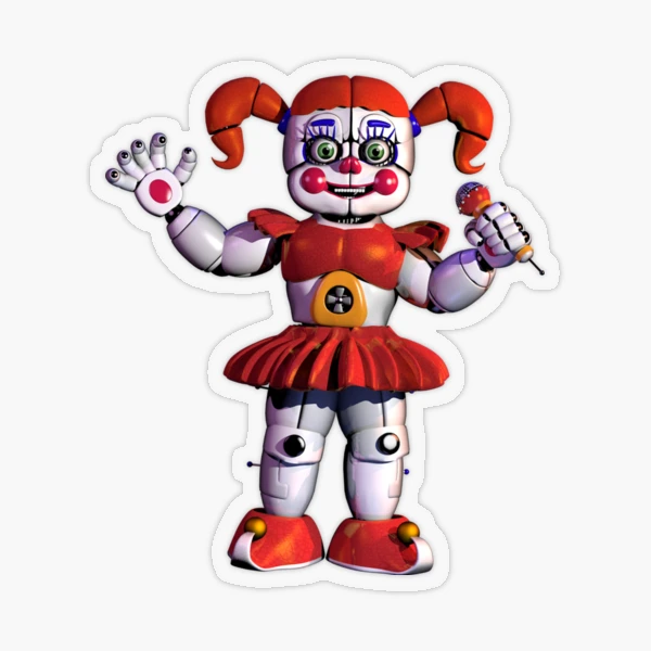 Five Nights at .Freddy's Scary Circus Baby Doll' Sticker