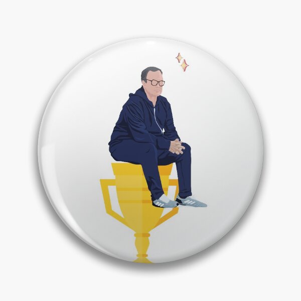 Item preview, Marcelo Bielsa Sitting On A Trophy designed and sold by SparrowLag.