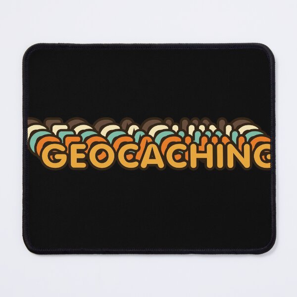 Item preview, Nice retro design with the word geocaching with soft colors designed and sold by GeleerdJong.