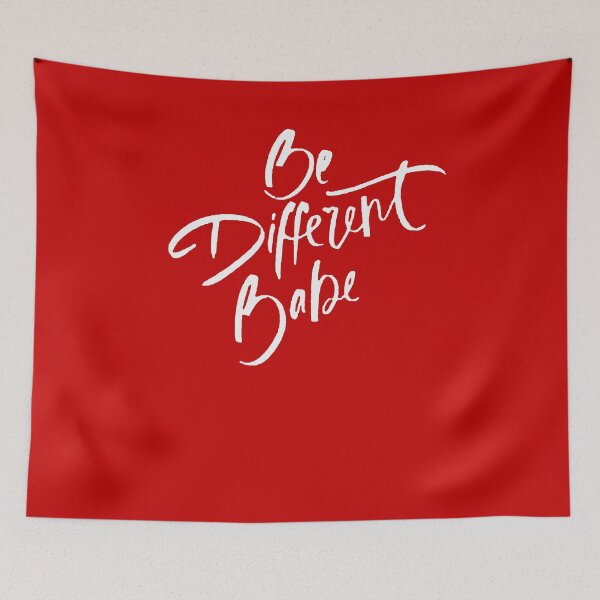Item preview, Be Different Babe Loving Handwritten Affirmation White Text designed and sold by taiche.