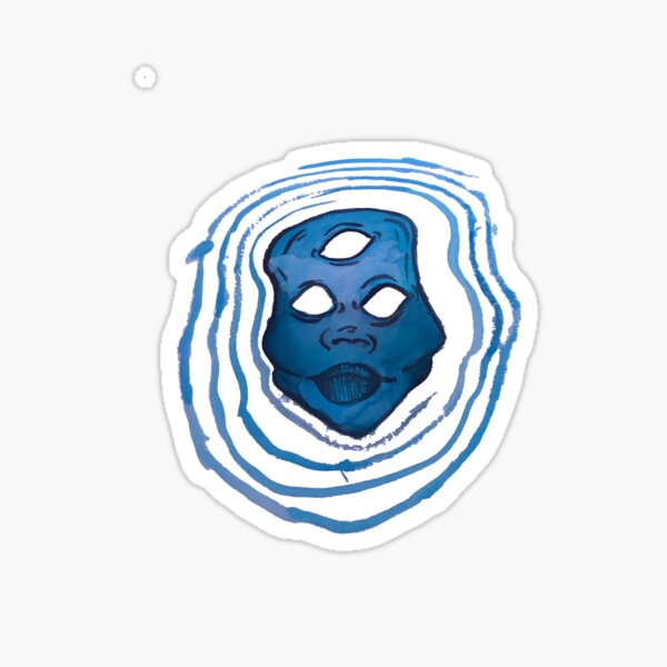 transcend in blue Sticker