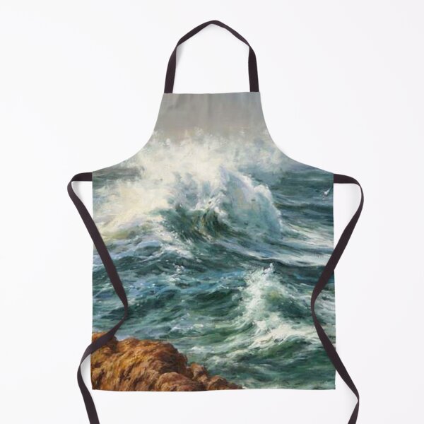 Item preview, Powerful Wave Crashing Against Majestic Cliff designed and sold by SweetMySpot.