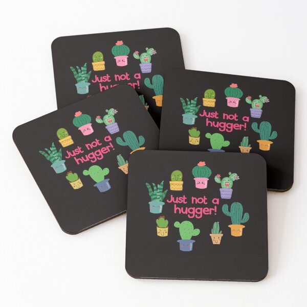 Item preview, Just not a hugger! Funny cactus cacti group who all need their space designed and sold by lady-fiona.