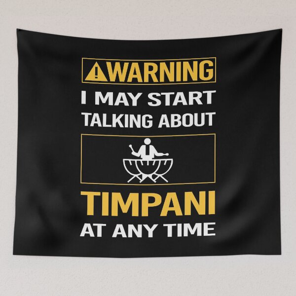 Item preview, Funny Warning Timpani designed and sold by FulviaContreras.