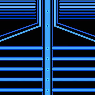 Artwork thumbnail, Stripe Art - Blue by vkdezine