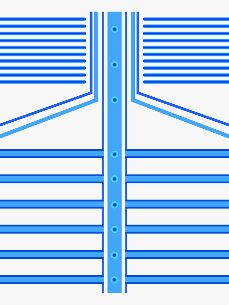 Stripe Art - Blue by vkdezine