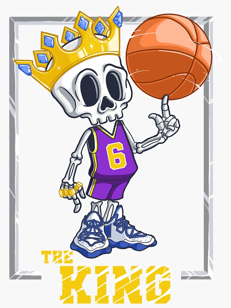 King 23 LeBron James Sticker for Sale by RTurnerDesigns