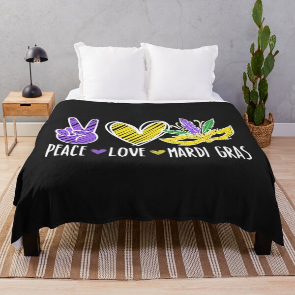 Item preview, Peace Love Mardi Gras New Orleans Louisiana Parade designed and sold by JeffreyMCombs.