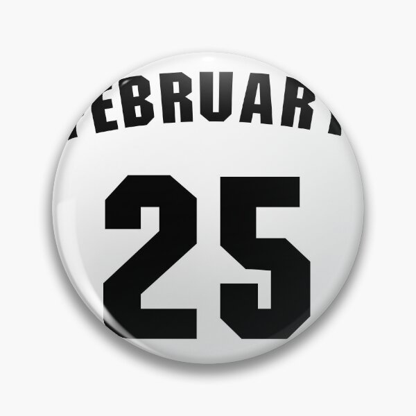 Item preview, Date of birth  25 February birthday gift sport design designed and sold by Panya-Design.