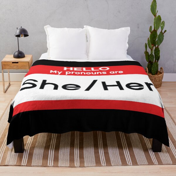 Item preview, Hello My Pronouns are She/Her designed and sold by MSA-42.