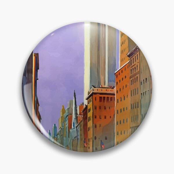 Item preview, Fifth Avenue New York USA Vintage Retro Travel Empire State Building Manhattan NYC Landscape designed and sold by Vintage Mag.