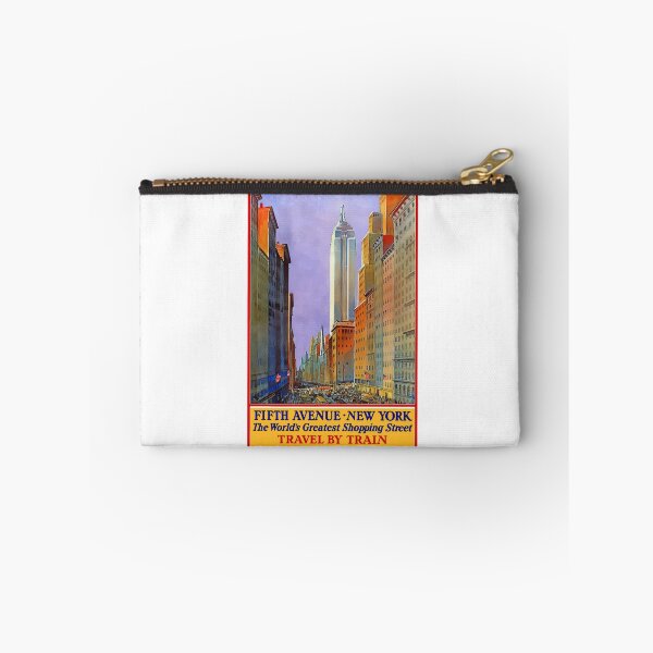 Item preview, Fifth Avenue New York USA Vintage Retro Travel Empire State Building Manhattan NYC Landscape designed and sold by Vintage Mag.