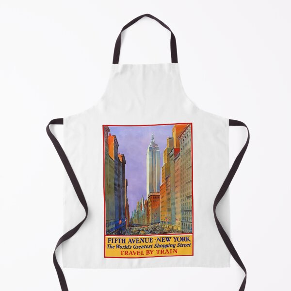 Item preview, Fifth Avenue New York USA Vintage Retro Travel Empire State Building Manhattan NYC Landscape designed and sold by Vintage Mag.