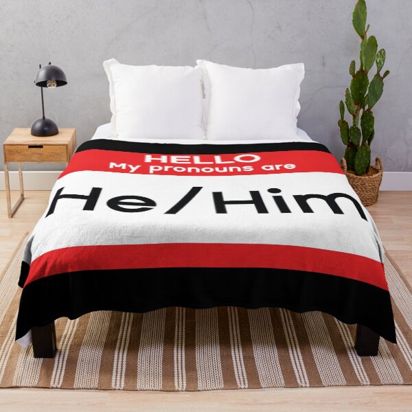 Item preview, Hello My Pronouns are He/Him designed and sold by MSA-42.