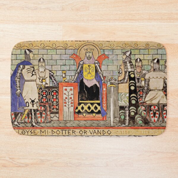 Item preview, Asmund in the King's Hall - Gerhard Munthe designed and sold by brushandframes.