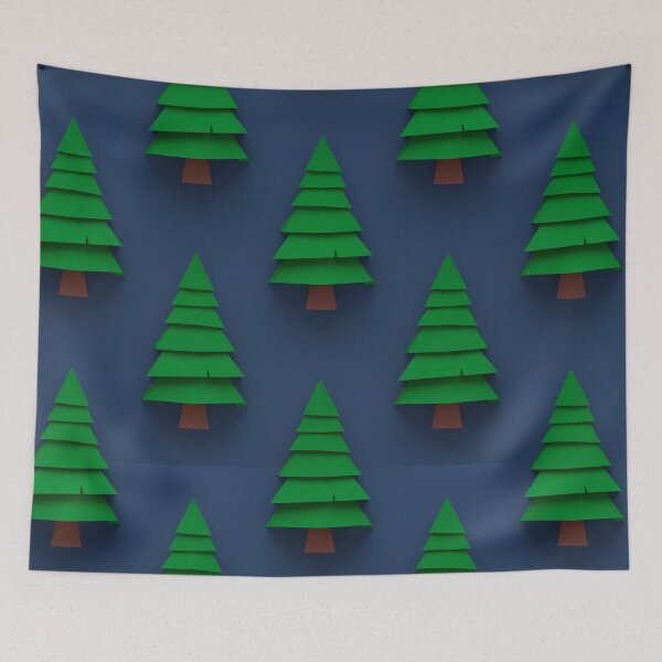 Item preview, Minimalistic Pine Tree Pattern designed and sold by XyzYzxZxyStudio.