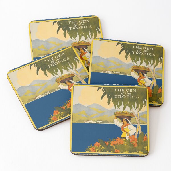 Item preview, Jamaica Caribbean Vintage Retro Travel Jamaican Woman Tropical Paradise Vacation designed and sold by Vintage Mag.