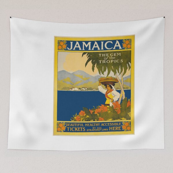Item preview, Jamaica Caribbean Vintage Retro Travel Jamaican Woman Tropical Paradise Vacation designed and sold by Vintage Mag.
