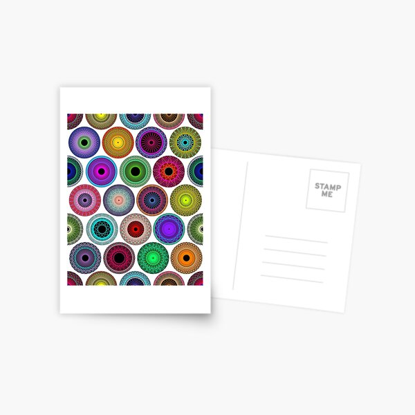 Polka Dot with Math Stars 2 Postcard