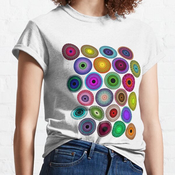 Polka Dot with Math Stars 2 Classic T-Shirt