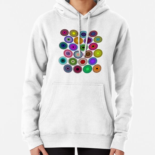 Polka Dot with Math Stars 2 Pullover Hoodie