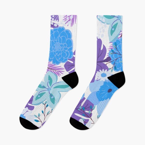 Item preview, Blue and purple Flowers Art's designed and sold by Tshirtstory.