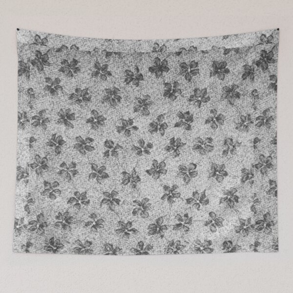 Item preview, Vintage Floral Charcoal Gray designed and sold by SaraValor.